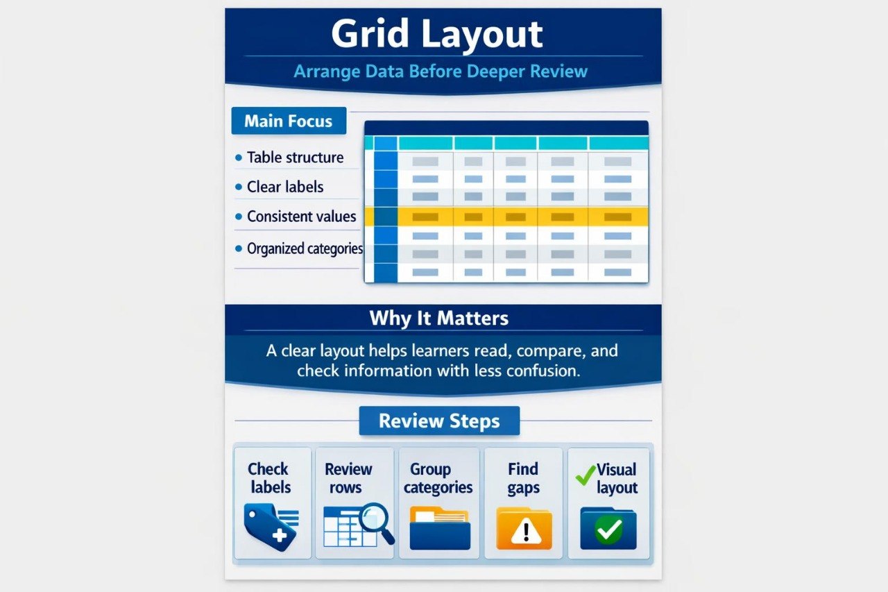 Educational interface with text and icons on a blue background